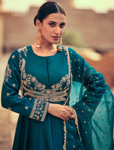 Pure Chinon exclusive dress with detailed Embroidered dress